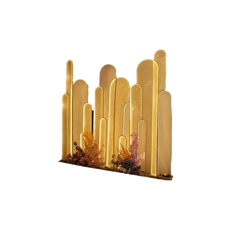 Golden Arch Door Scene Wrought Iron Arch Stand Wedding Road Balloon Stand Door Background