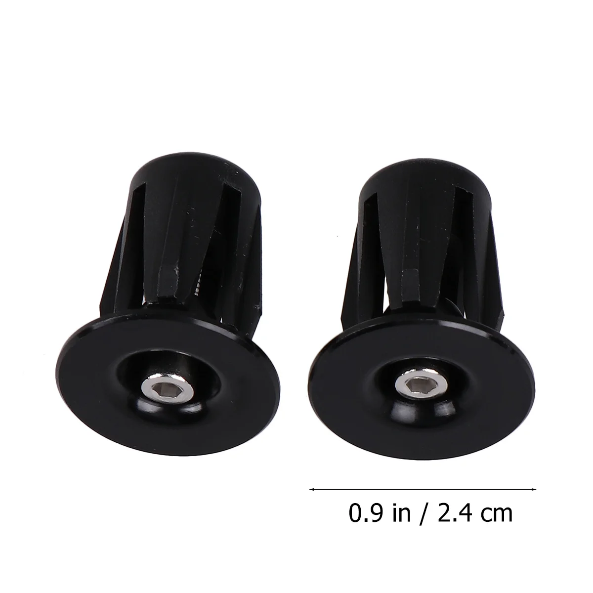 1 زوج دراجة هوائية جبلية المقود سدادة طرفية سبائك الألومنيوم M4x34mm يناسب 22-24 مللي متر مناسبة الطريق للطي دراجة قبضة المقود #2