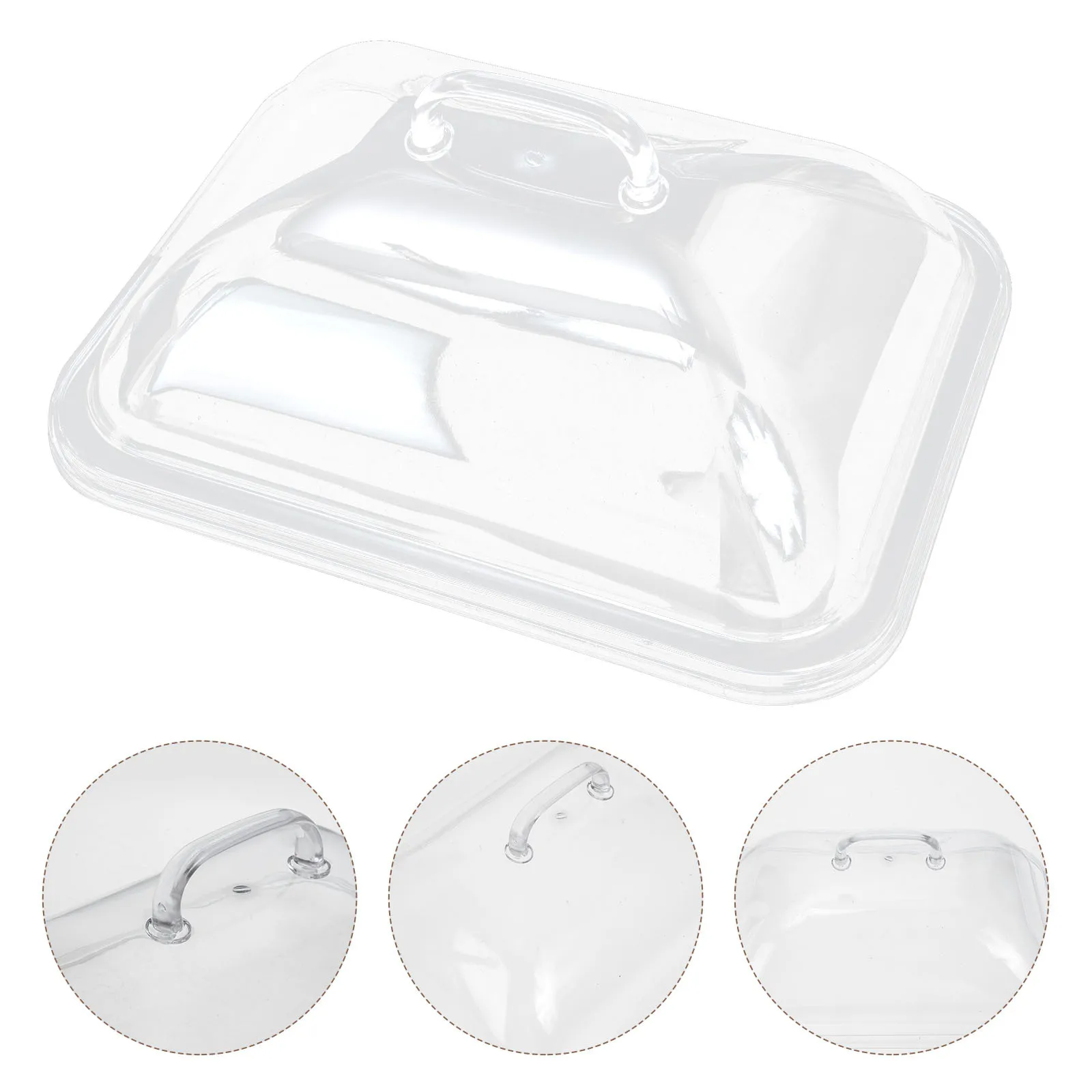 

Acrylic Food Cover Clear Transparent Dish Cover for Cakes Desserts Snacks Protection from Dust Insects Suitable for Indoor