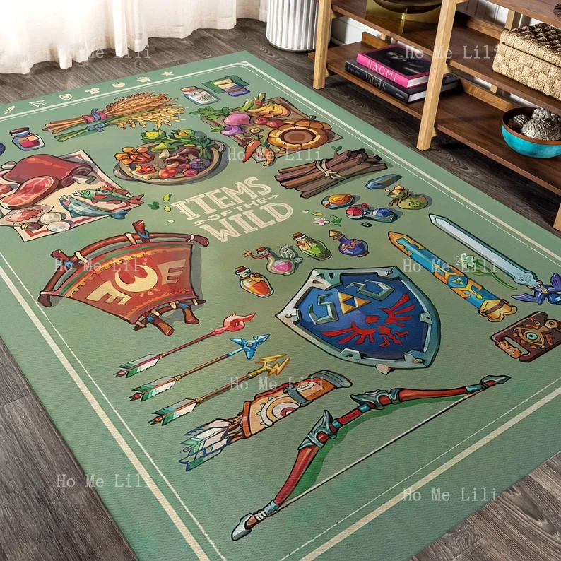 Zelda Decormat Game Poster Rug Gaming Room Deco