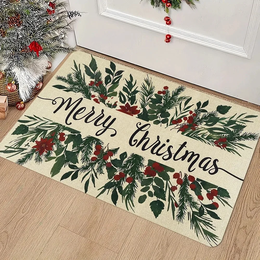 Willkommen! Fußmatte mit inspirierendem Muster, künstlerischer, eleganter Druck, rutschfeste Bodenmatte, geeignet für Veranda und Heimdekoration