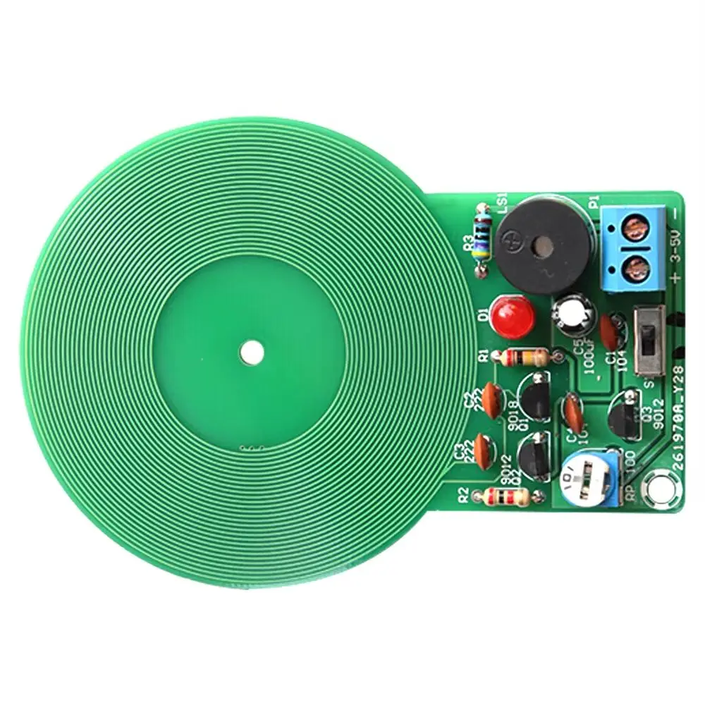 DIY Metal Detector Kits Buzzer Speaker Electronic Detector Practice Soldering Board Creative Electronic Fabrication Projects