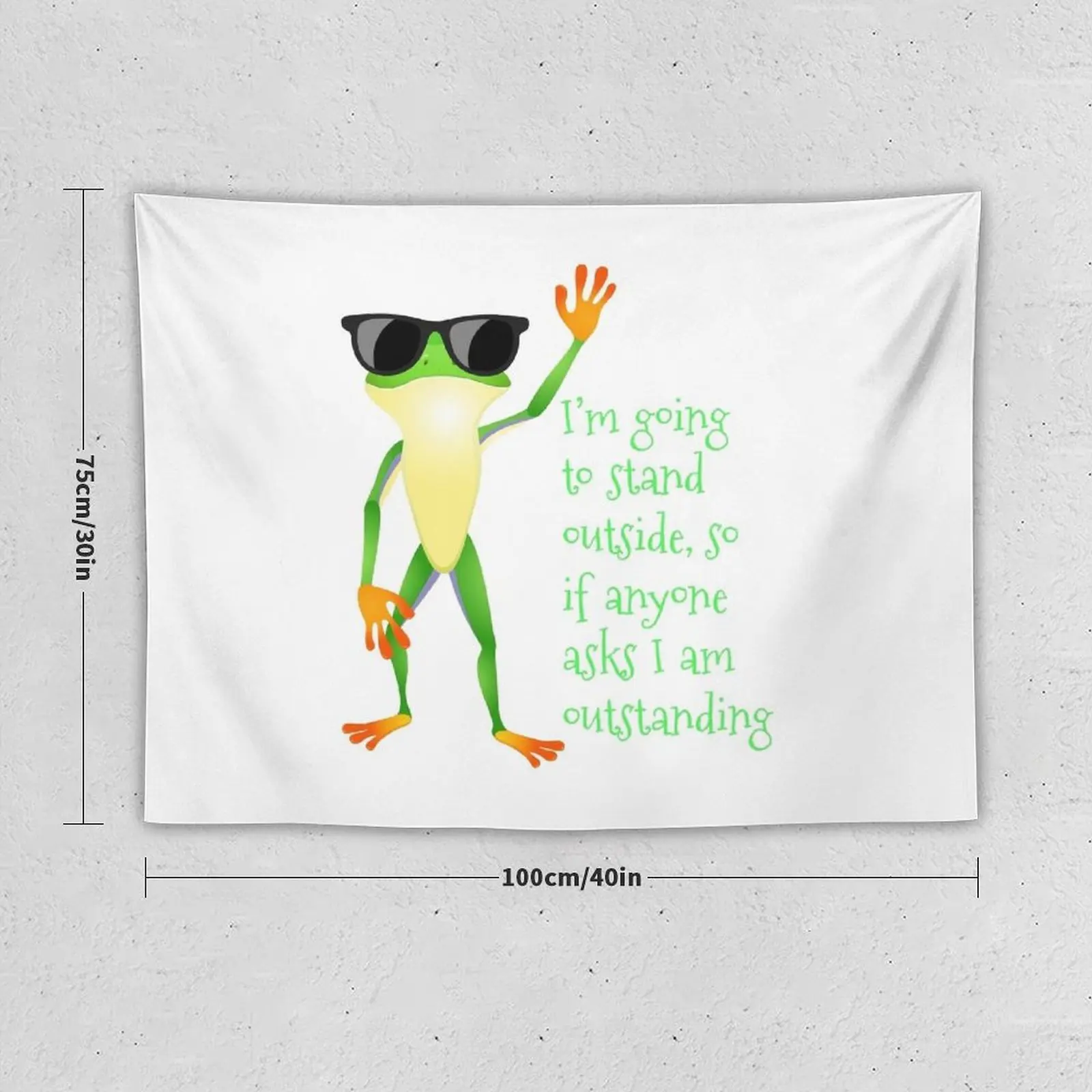 New If Anyone Ask I Am Outstanding Funny Stuff Tapestry Wall Mural Aesthetic Room Decors