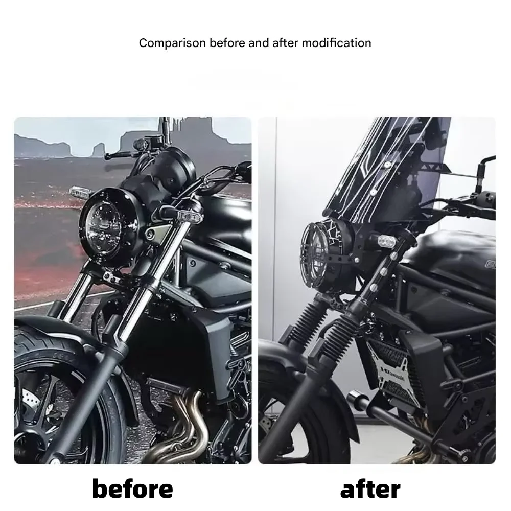 FOR Eliminator 500 Motorcycle Front Fork Blackout Decoration Protective Gaiter Upgrade Kit - Motorcycle Accessories