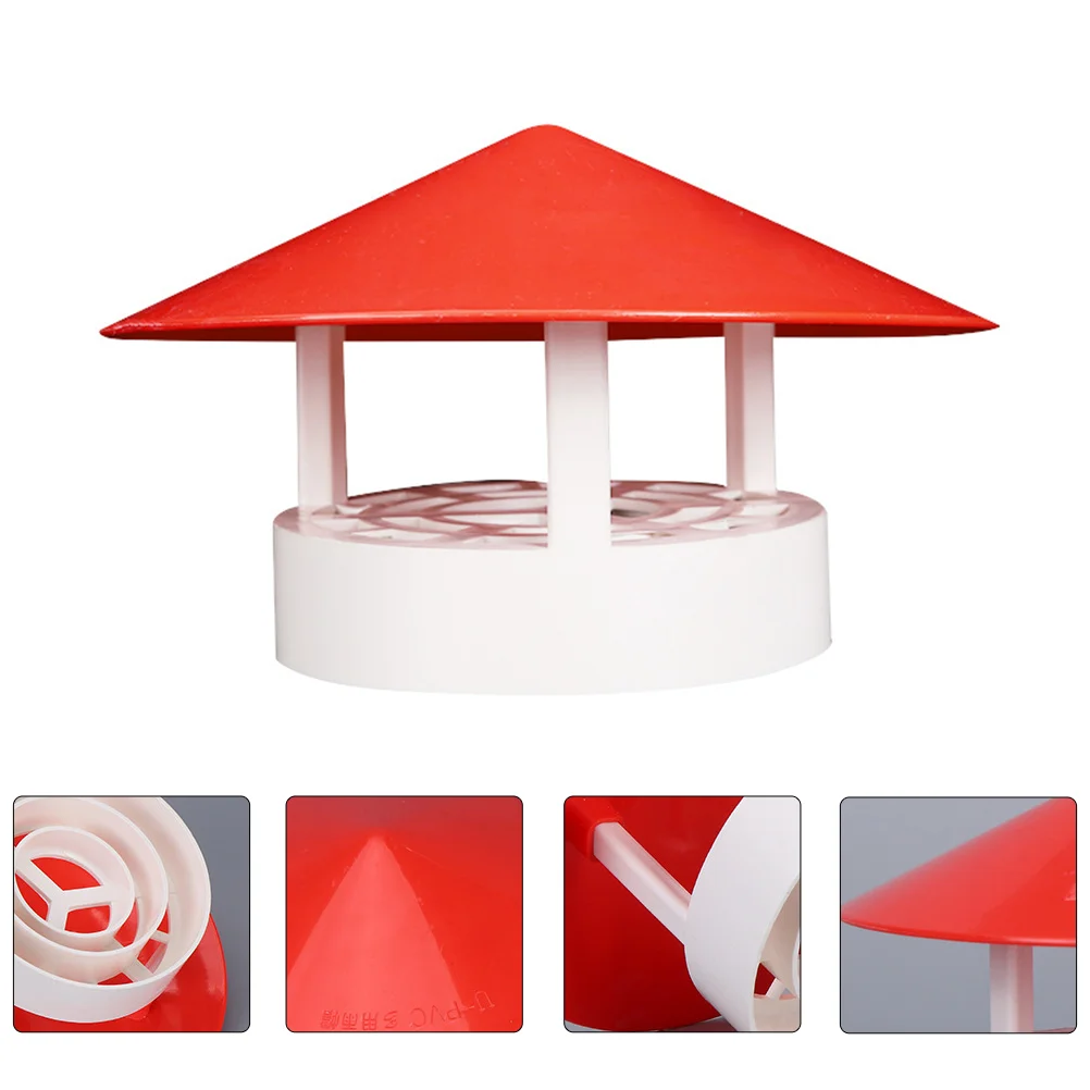 Cap Plastic Chimney Cover Rainproof Smokestack Mushroom Shaped Funnel Protector