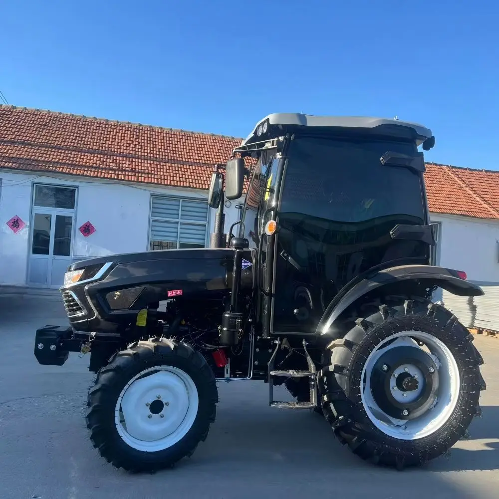 Factory 4Wd 4X4 50Hp Farming Agriculture 4Stroke Lawn Mower Tractor for Sale With Rear Mounted Excavator