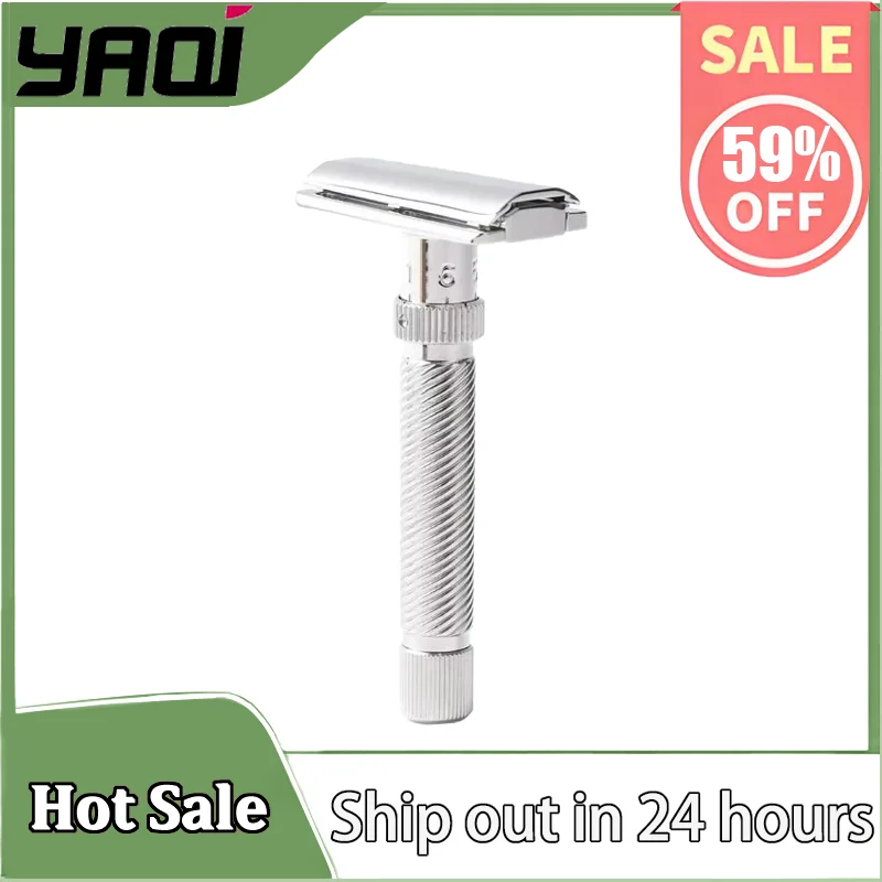 

YAQI Ultima Slope Stainless Steel Adjustable Men Safety Razor - for Precision Shaving, Barber-Luxury Grooming Essentials