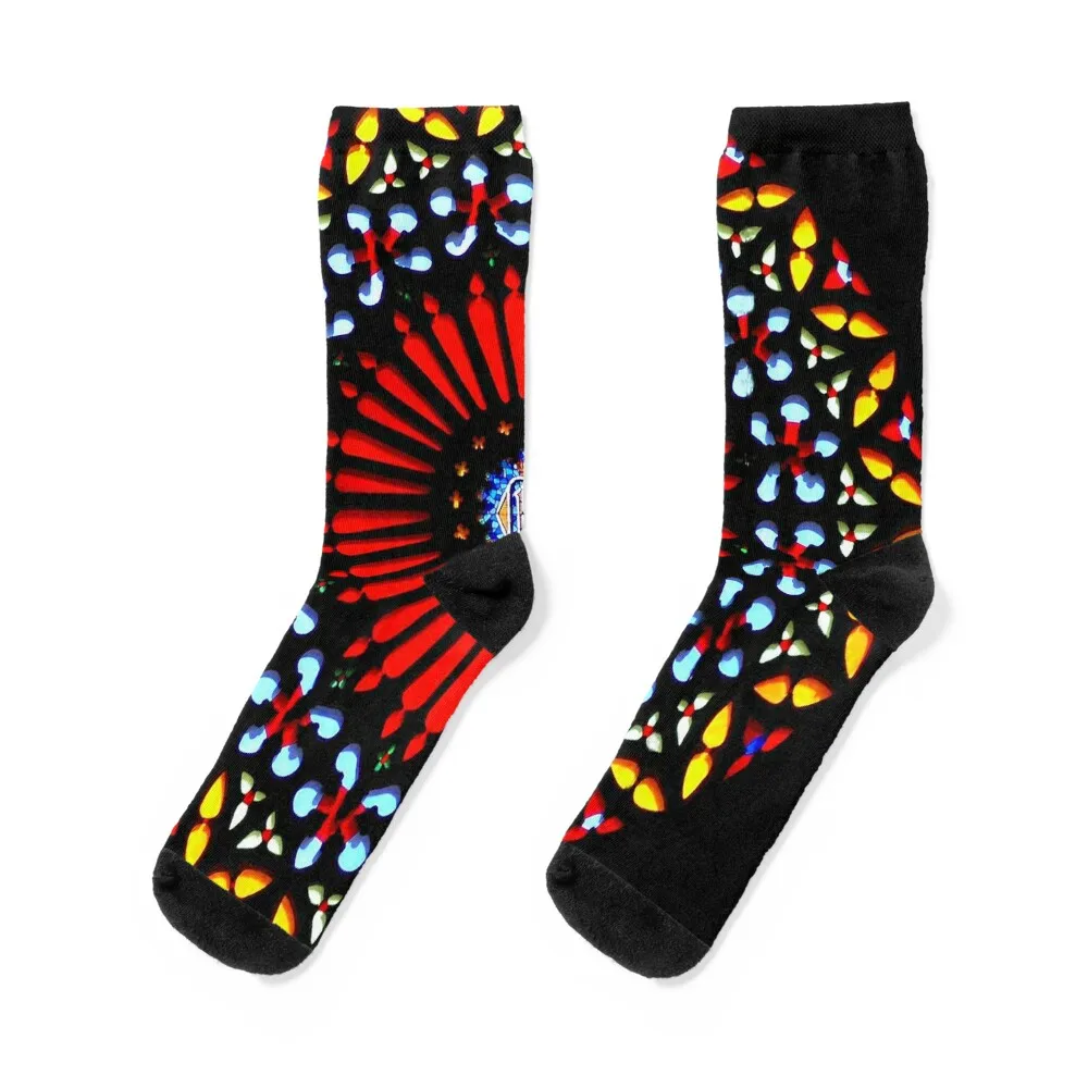 

Rose Window, Palma Cathedral Socks moving stockings men cotton high quality Wholesale Stockings Girl'S Socks Men's