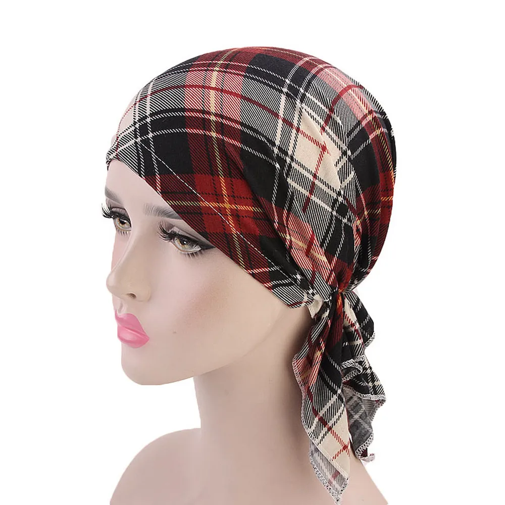 

Women Ruffle Chemo Hat Scarf Turban Head Wrap Cap Casual Hats For Womem 2024 Printed Summer Hat National Style шапка женская