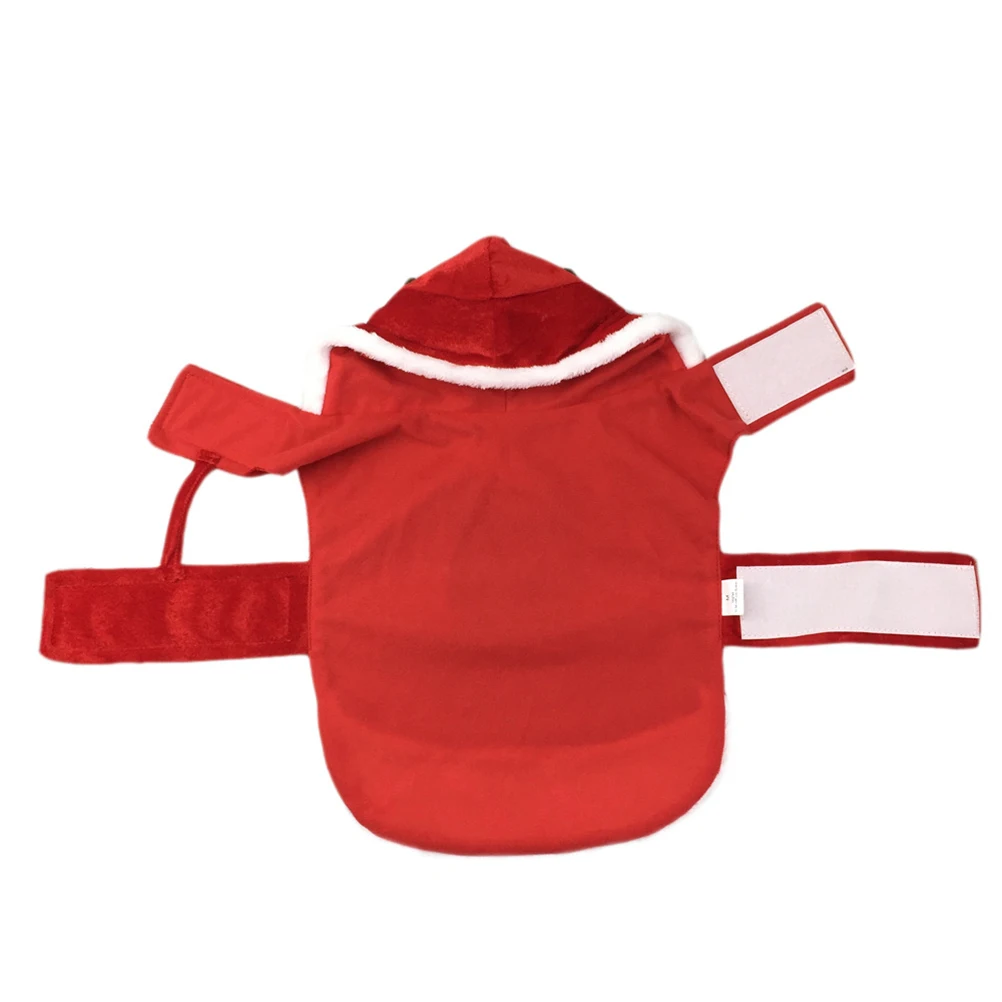 

Winter Pet Santa Claus Riding Deer Suit Christmas Clothing Theme Dog Clothes Coat Costume