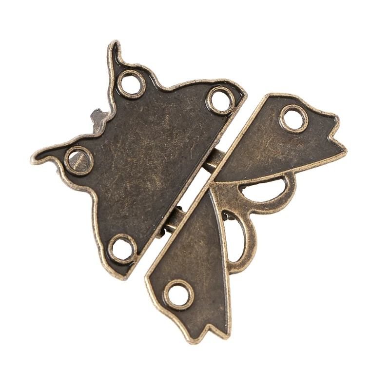 Retro Vintage para mariposa para pestillo joyero madera para caja almohadilla bloqueo Dropsale