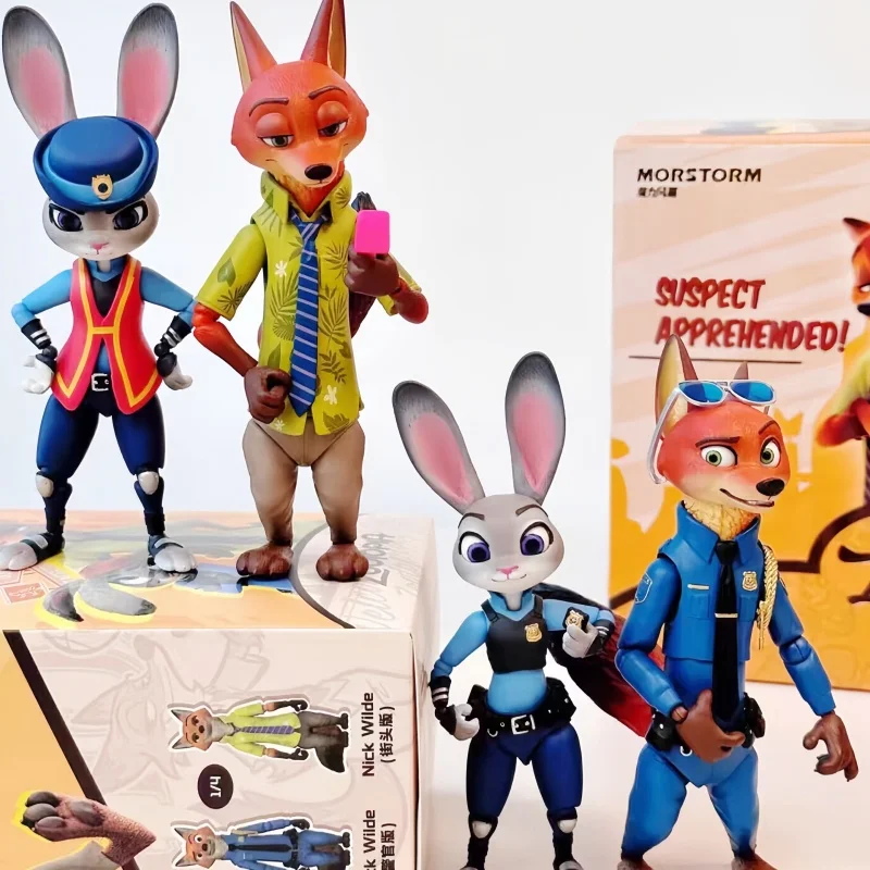 

Новая оригинальная коллекционная фигурка Дисней «Зверополис» Джуди и Ник, модная подвижная фигурка в слепой коробке, подарок на праздник