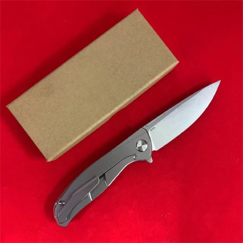 Shirogorov الكم 4th سبائك التيتانيوم الراقية جمع سكين للفرد M390 شفرة المحمولة سكين للفرد EDC أداة