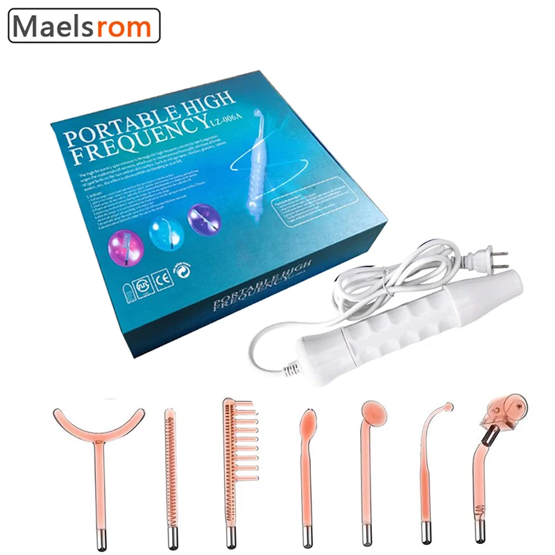 

High Frequency Facial Wand Portable Handheld Portable Skin For Eyes Body Anti-Aging Skin Tightening Wrinkle Reducing 7 in 1