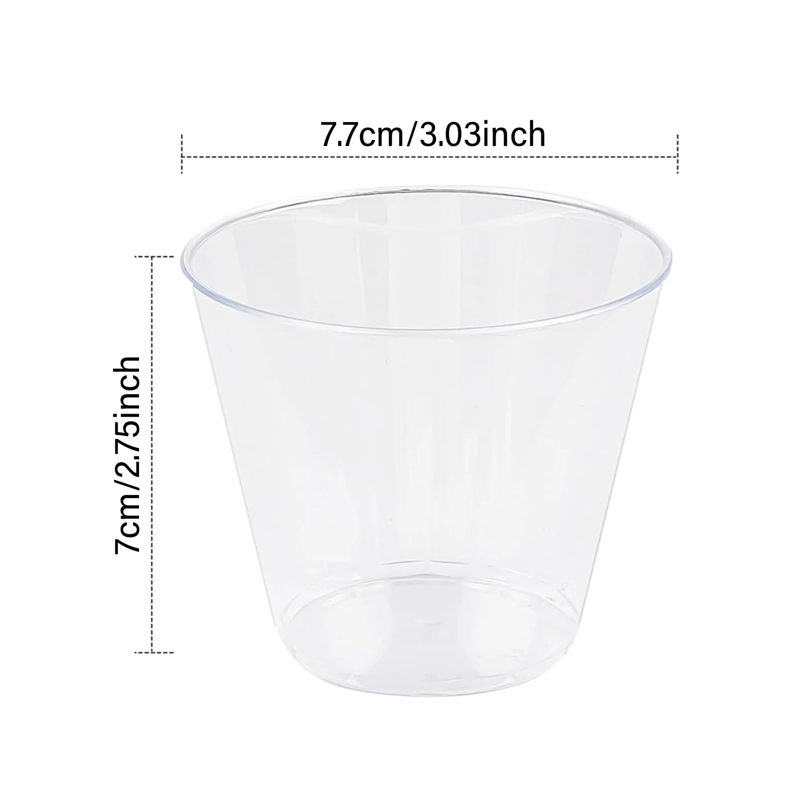 10pcs 200ML Pudding Cups Clear Plastic Ice-Cream Yogurt Mousse Dessert Cups Disposable Wedding Party Dessert Cups for Picnic