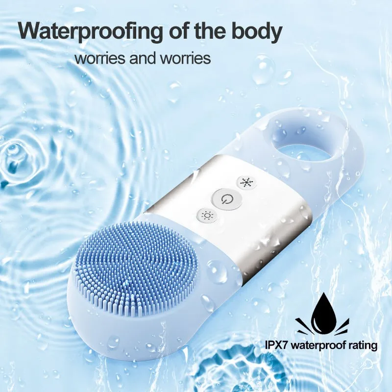 ยอดนิยมแบบชาร์จมือถือไฟฟ้า Facial Deep Cleanser เครื่องนวดซิลิโคนกันน้ําแปรง
