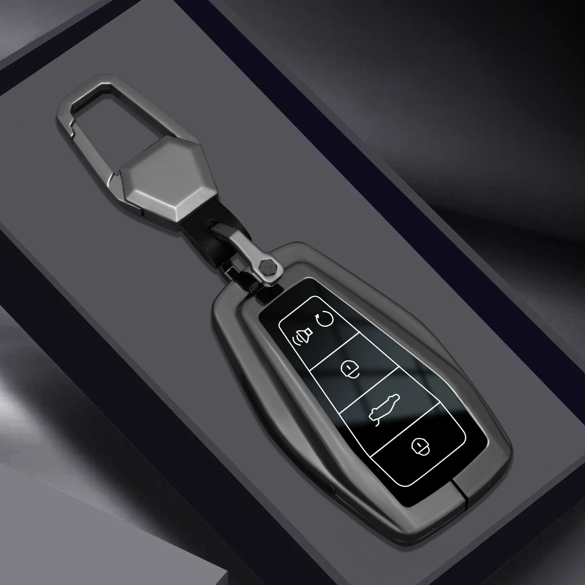 Zinc Alloy Key Fob Cover For Geely Emgrand Coolray Atlas Monjaro Starray Key Shell protective cover Accessories