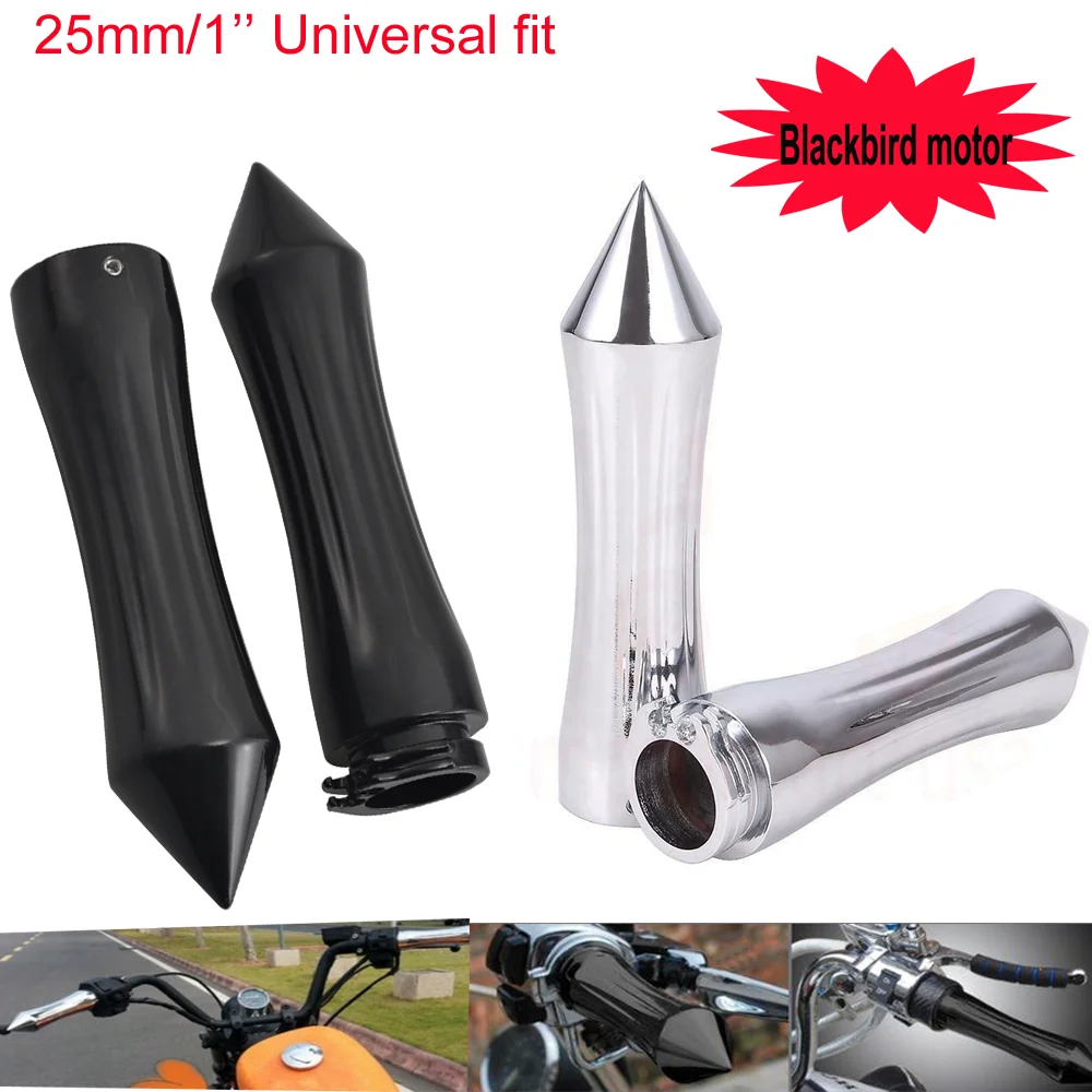 

1 Pair 1"25mm Universal Motorcycle Grips Handlebar Grip Aluminum For Honda Yamaha Suzuki Kawasaki Harley Davidson 1970~2012