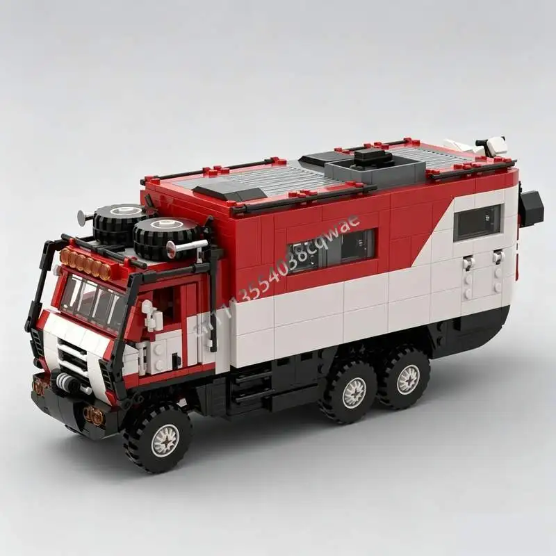 NEW 1533PCS Camper MOC Model Custom Puzzle Technical DIY Assembly Building Blocks Creative Toy Collection Display Popular Gifts