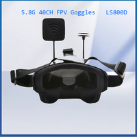 5.8G 40CH FPV Goggles 5Inch LS800D Similar Function EV800D Video Headset DVR Diversity FPV Goggles Build in Battery For RC Drone