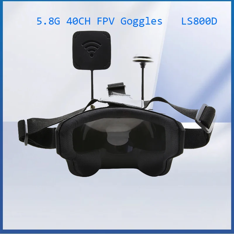 5.8G 40CH FPV Goggles 5Inch LS800D Similar Function EV800D Video Headset DVR Diversity FPV Goggles Build in Battery For RC Drone
