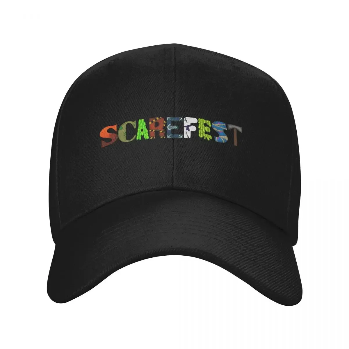 Scarefest Alton Towers design Baseball Cap fishing hat Sunhat Sunscreen Hat Man For The Sun Men Hats Women's