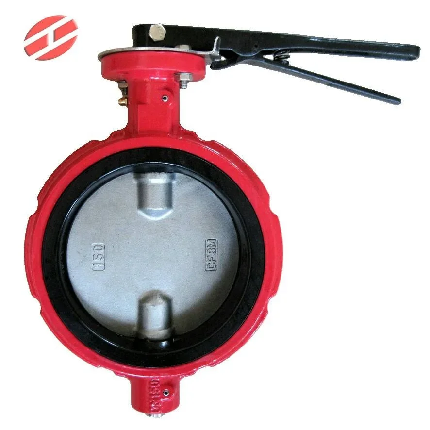 24 مقبض تشغيل صمام فراشة رقاقية لغاز زيت الماء