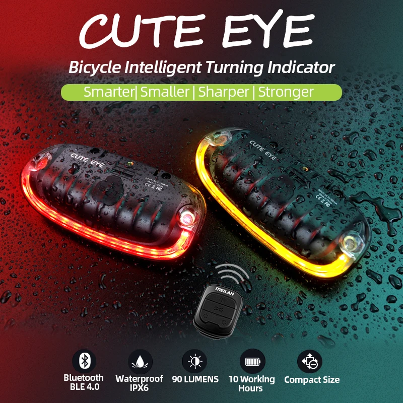 Cycling Rear Light Smart Bicycle Light Led Rechargeable USB Taillight Auto Brake Turn Sensing Tail Light Remote Bike Accessories