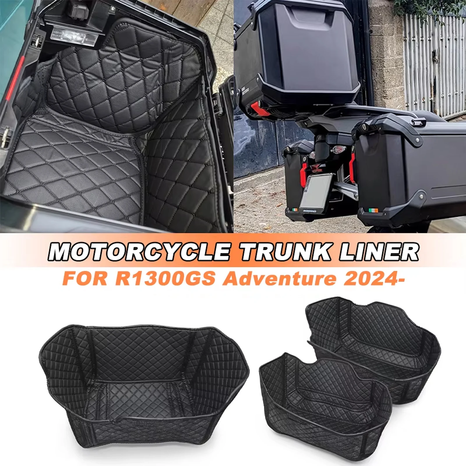 

For R1300GS ADV R 1300 GS Adventure R1300GSA 2024 2025 2026 Motorcycles Rear Trunk Cargo Liner Inner Pad Side Case Box Lining