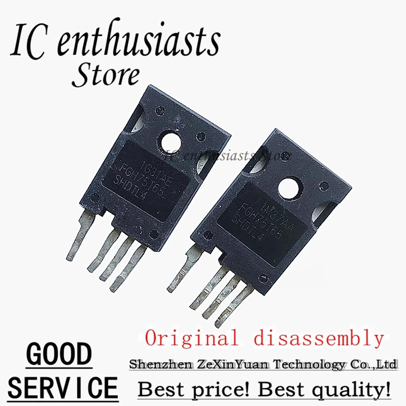 

10PCS FGH75T65SHDTL4 FGH75T65SHD 75A 650V TO-247 Original disassembly