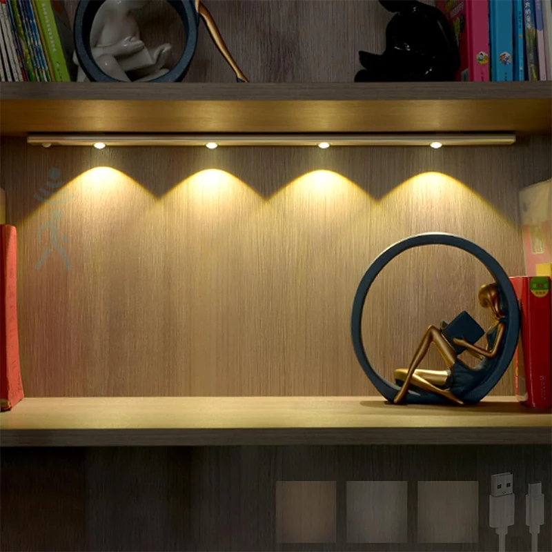 

Kitchen Wall Light with Motion Sensor 3000K/4000K/6000K Dimmable Rechargeable Acrylic Aluminium Bedroom Living Room Corridor