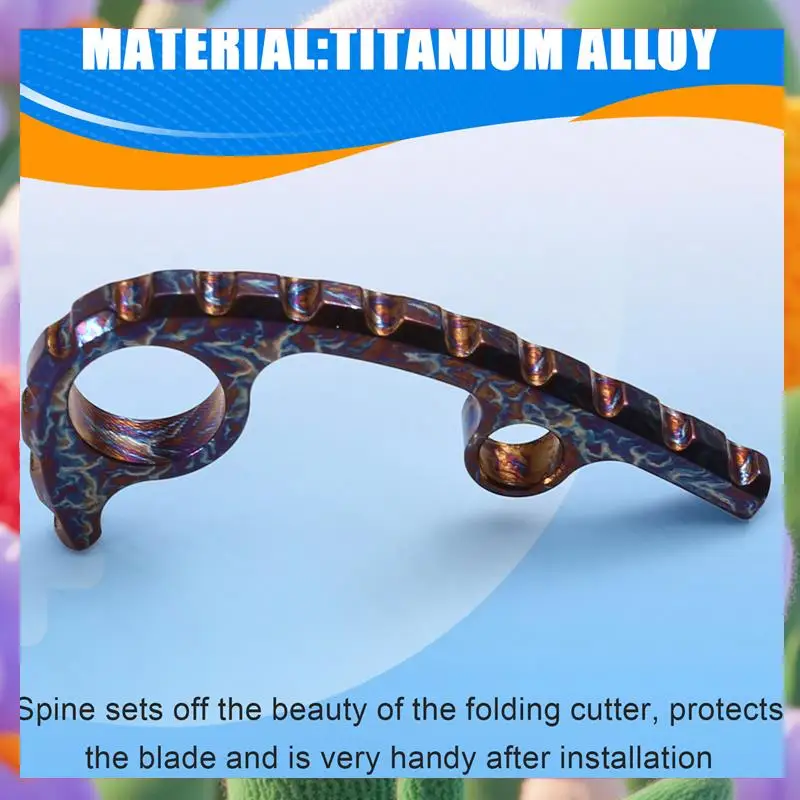 

Titanium Alloy Knife Back Spacer For C223 Para 3 Folding Knives Back Spacer DIY Fold Kinfe Back Spacers-ABXK
