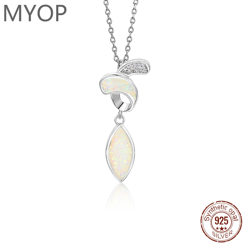 XYOP Synthetic OPAL Blue And White Glow Pendant,Spirit Rhyme Beauty Free, Elegant And Beautiful Dream Three-Dimensional Aestheti