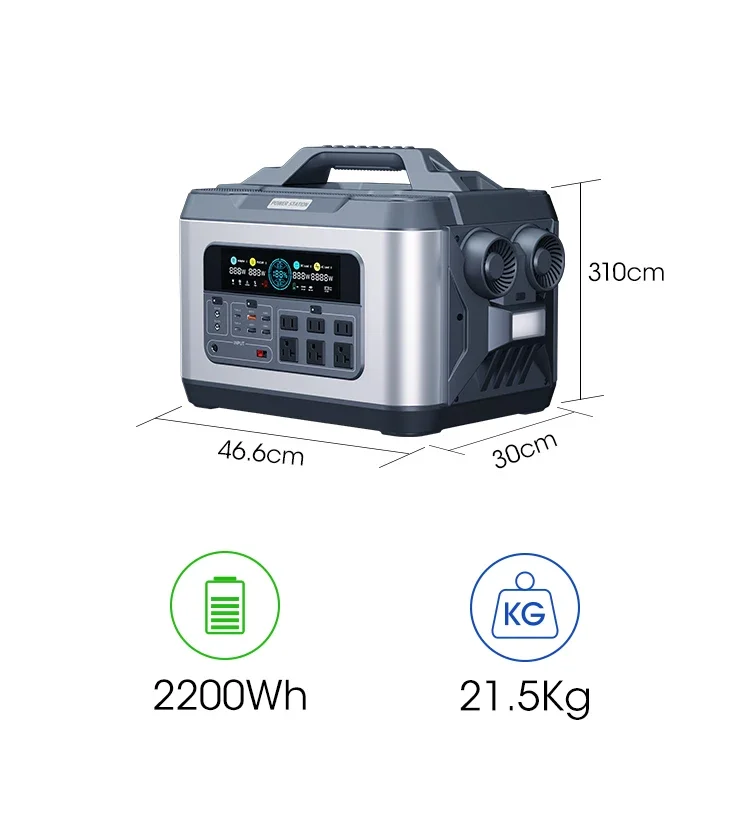 UPP 2000W 3000W portable power station 2kWh 3kWh lifepo4 battery 2000W portable power supply 3000W solar generator