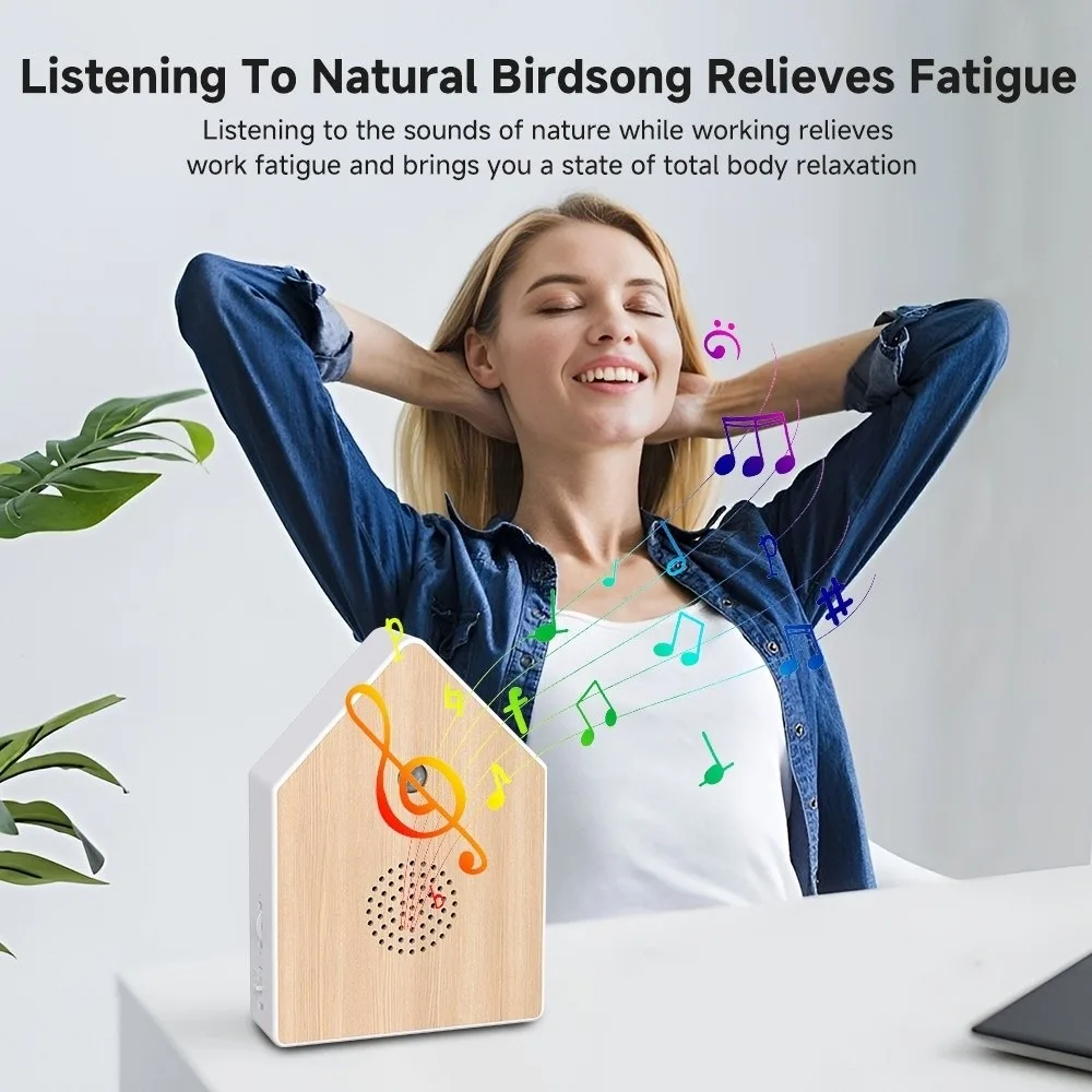 

Realistic Bird Chirping Sound Bird Sound Music Box Motion Sensor Lightweight Bird Chirping Sound Box Portable Table/Wall Mount