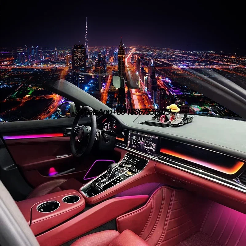 

High Quality Car Interior LED Lighting Atmosphere Strip Decoration Accessories Car Ambient Light for Porsche Panamera 2017-2023