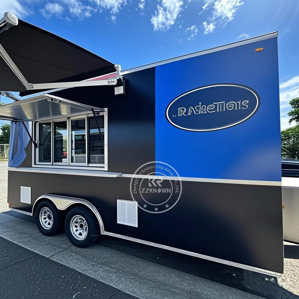 

Top Fashion Bbq Trailer Small Food Truck Purchase Mobile Kitchen Container Portable Carts Fast Food Trailer With CE Certificate