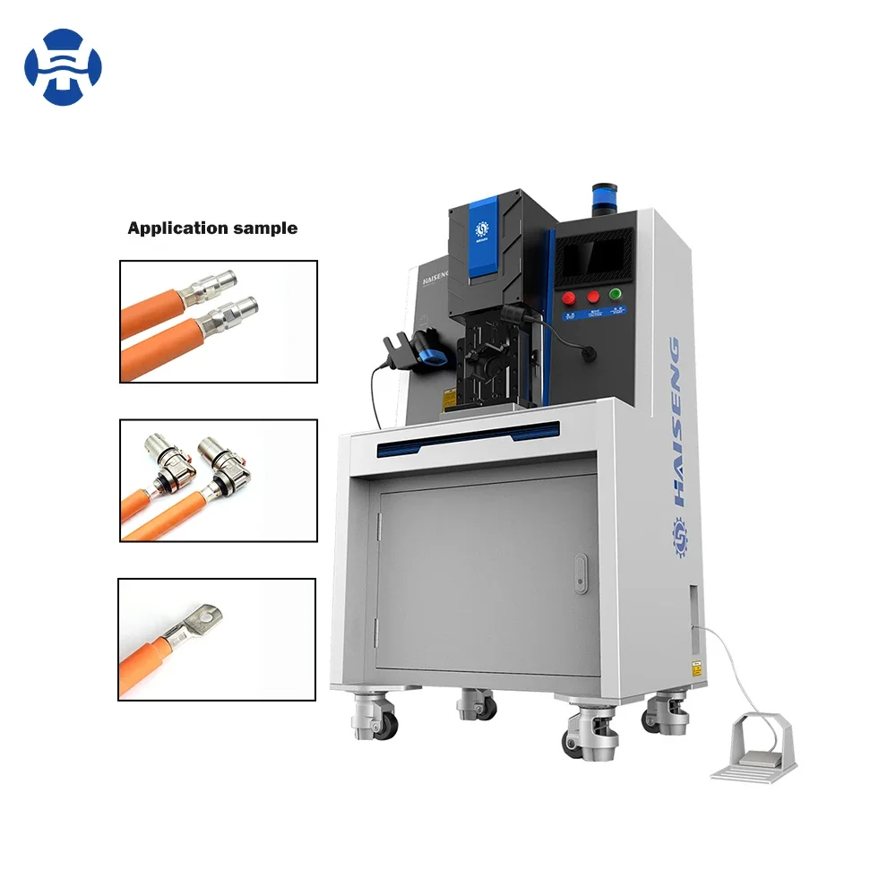 High Definition Touch Screen CNC Servo Terminal Crimping Machine HS-SK40T For Cable Manufacturing Equipment