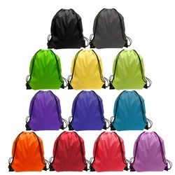 Portable Sports Bag Thicken Drawstring Belt Riding Backpack Gym Drawstring Shoes Bag Clothes Backpacks Waterproof