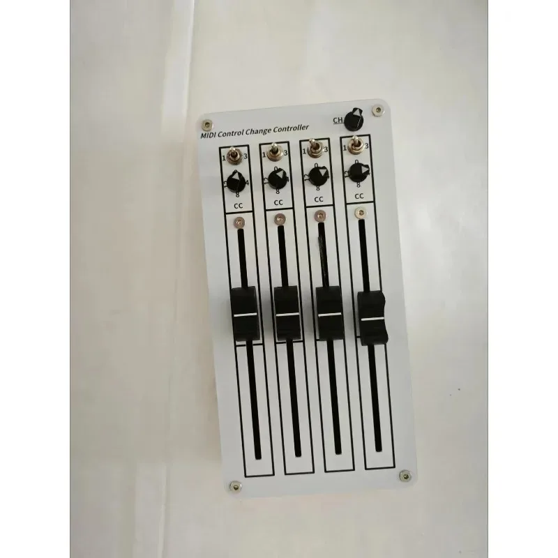 USB MIDI CC Software Host Volume Controller 4 Push Button Fader for PC Music Production and Audio Mixing Control