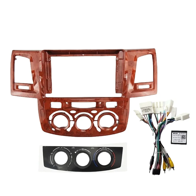 طقم أندرويد داش مقاس 9 بوصات لسيارة تويوتا فورتشنر/هايلكس/ريفو/فيجو 2008-2014