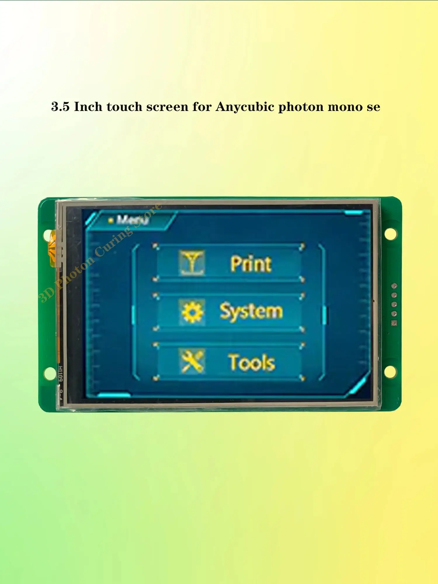 3.5 Inch Touch Screen for Anycubic Photon Mono SE Click UI to Interact with Display 3D Printer Operation Machine Controlled LCD
