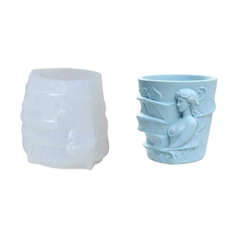 Small Display Container Mold with Relief Silicone Form