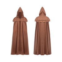 Cosplay Medieval Men Costumes Knight Pirate Prince Retro Hooded Cloak Capes Gothic Wicca Wizard Cape Halloween Death Mant