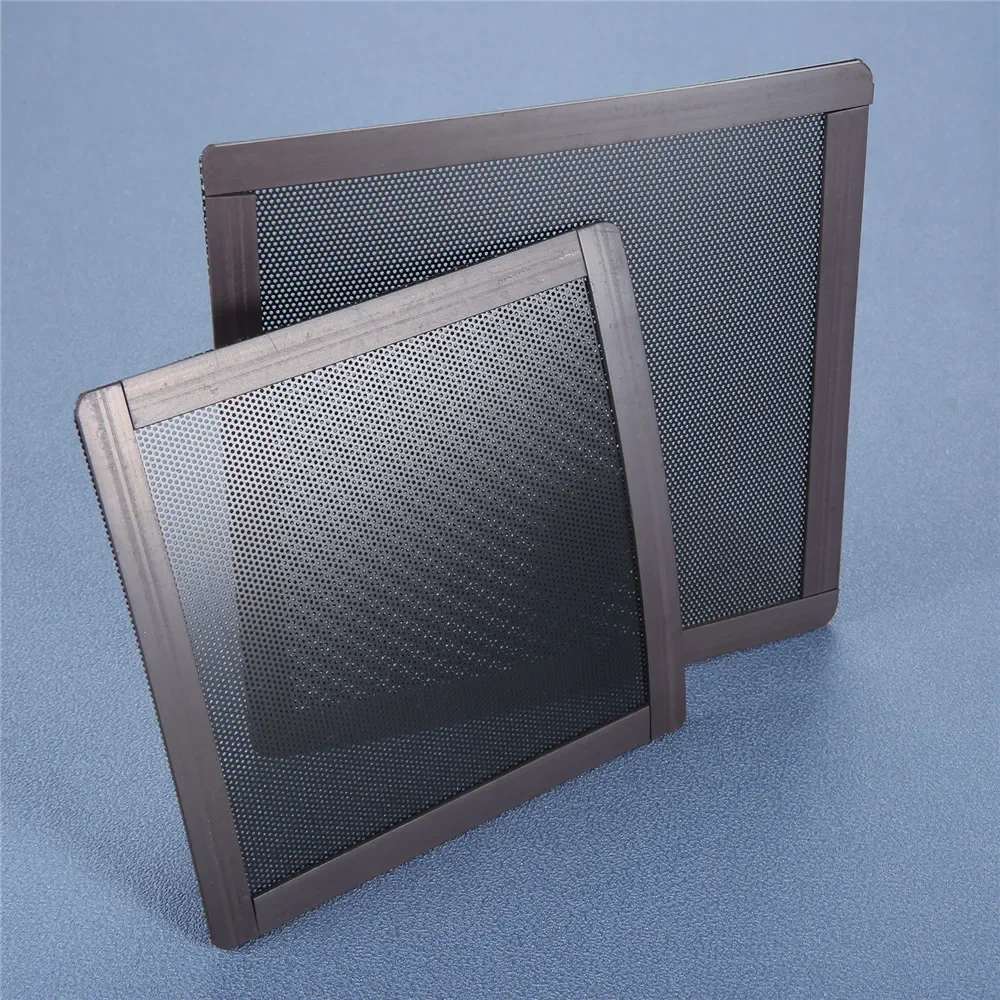 2pcs PC Computer Case Fan Magnetic Frame Dust Filter Screen 12cm/14cm Cover Ultra Fine PVC Mesh Guard Cooling Fan Power Supply