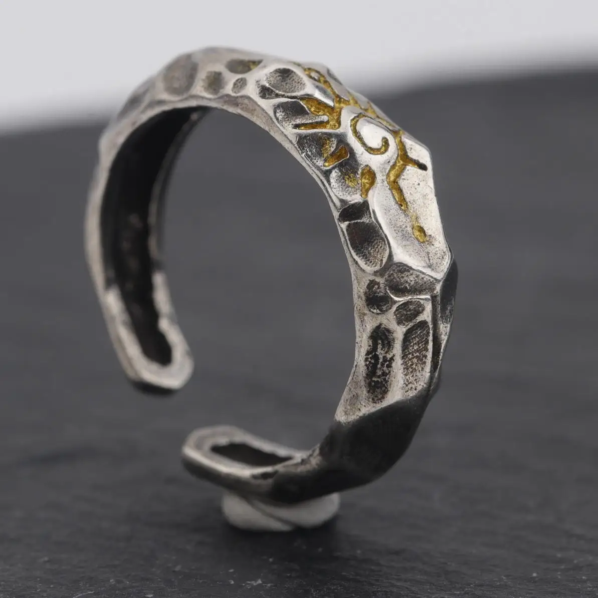 

Geometry Sun Pattern Men Ring Wishing Stone Ring Cold Wind Retro Ring Personalized Ring Male Jewelry Gift