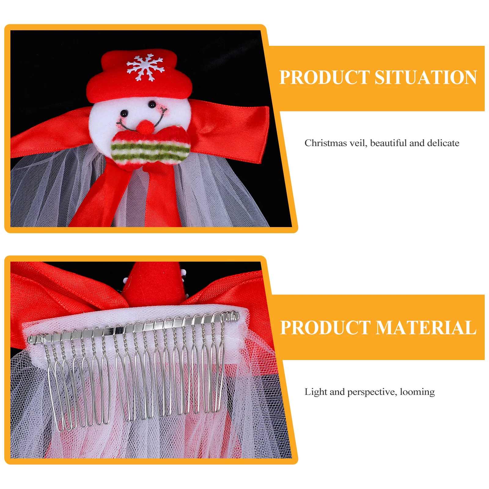 

Wedding Bridal Mini Hat Bridal Veil Headdress Headdress Bow knot Mini Hat Comb Christmas Short Style Lightweight Headwear