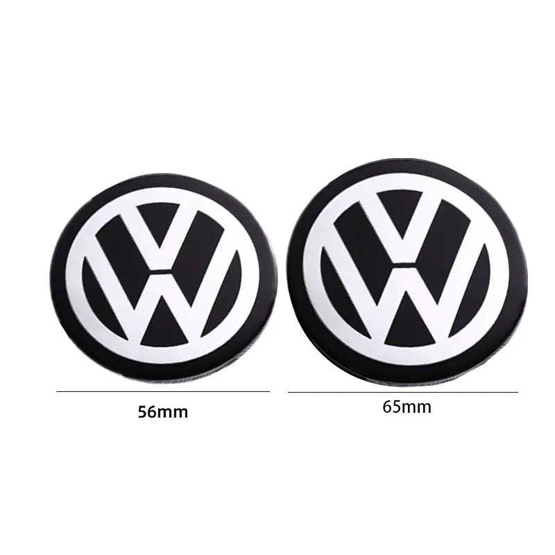 4PCS 56mm 65mm 66mm For Volkswagen VW Original Hubcaps Car Wheel Center Covers Decoration Badge Auto Hub Caps Emblem Replacement