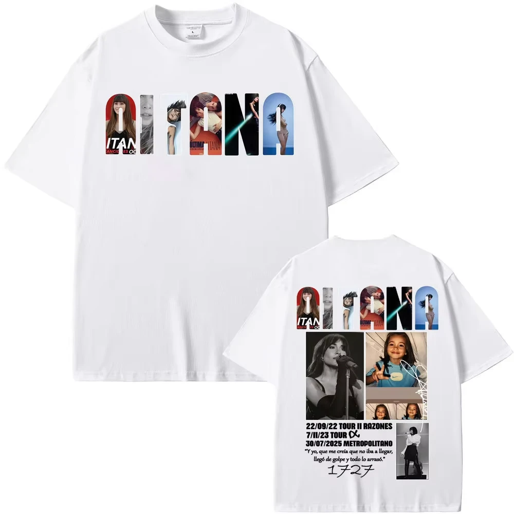 

Футболка с графическим принтом Aitana Music Album Tour 2025, мужская и женская одежда, модные эстетичные футболки, удобные повседневные футболки из хлопка