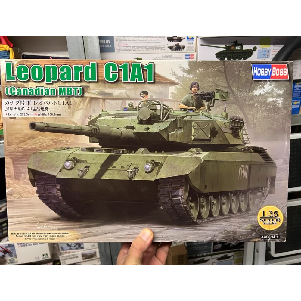 

Hobbyboss 84502, масштаб 1:35, канадский леопард C1A1 MBT, основной боевой танк, пластиковая модель автомобиля, сборочный комплект, игрушка для хобби